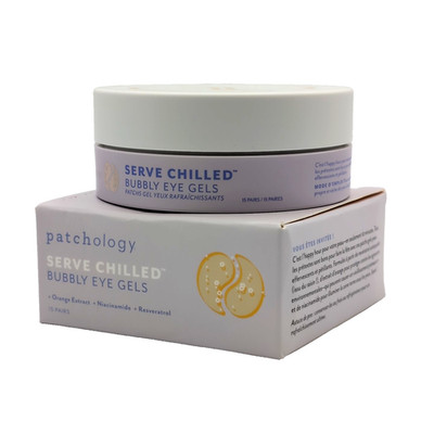 Patchology Bubbly Eye Gels [15 pr]  Chilled   Orange | Niacinamide | Resveratrol