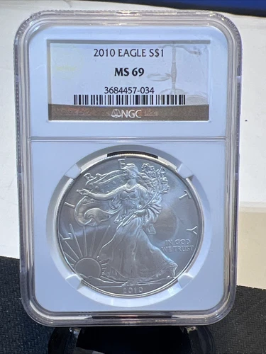 MS69 2010 American Silver Eagle NGC Brown Label