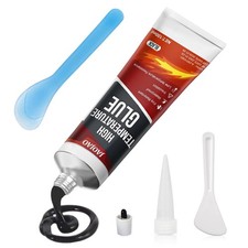 High Temp Silicone Sealant Heat Resistant Glue with Brush Red 10.5oz NEW