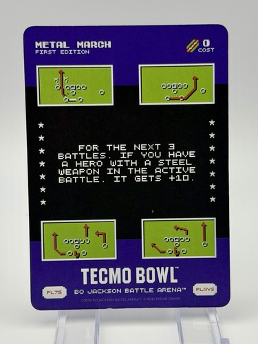 2026 Bo Jackson Battle Arena Tecmo #PL75 Metal March Play