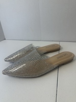 Cape Robbin Pointer Toe Rhinestone Flats Women s Size 9