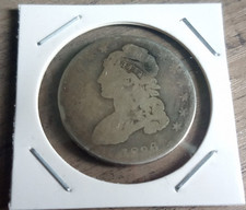1836 CAPPED BUST SILVER HALF DOLLAR ROUGH CONDITION