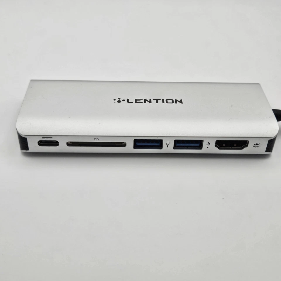 LENTION C68 USB-C HUB Thunderbolt 3 to USB 3.0 HDMI Ethernet SD Adapter Reader - Image 2 of 4