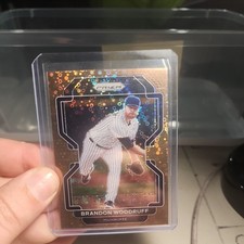 2022 Panini Prizm #179 Brandon Woodruff Bronze Donut Circles Prizm #/40