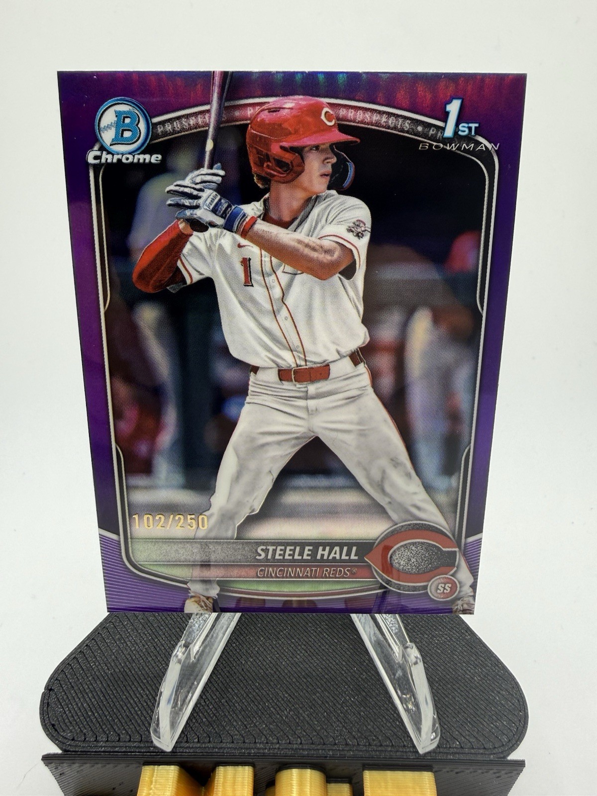 2025 Bowman Draft #BDC-20 Steele Hall Chrome Purple Refractor #/250