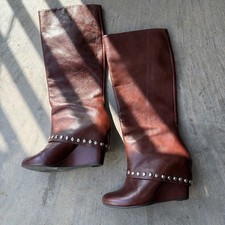 Womens brown leather boots