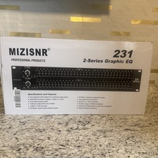 231 Dual 31 Band Graphic Equalizer Pro Audio Rack Mount EQ NEW MIZISNR