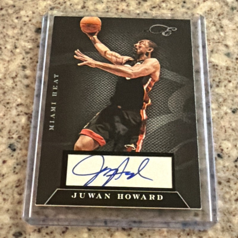 Juwan Howard 2010-11 ELITE BLACK BOX Auto #66 07/99 MIAMI HEAT-Basketball