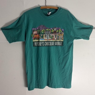 Vintage 1989 Hersheys Chocolate World single stitch shirt on Hanes Tag