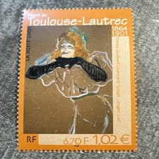 Timbre France 3421 Neuf** -H. Toulouse-Lautrec "Yvette Gullbert" - 2001