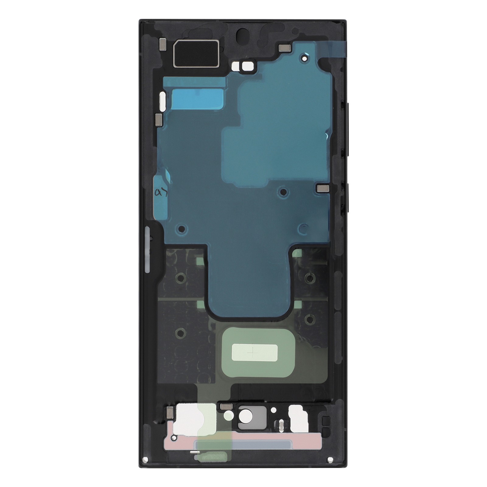 Châssis central pour Galaxy S23 Ultra d'origine Samsung Service Pack Noir