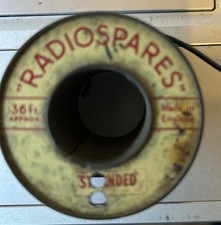 Radiospares Black Coated Reel of Stranded Wire
