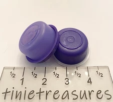 Tupperware Smidgets (1oz) set of 2 New Purple Tinietreasures