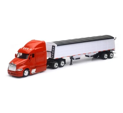 NEW RAY TOYS Peterbilt 387 Grain Hauler 1:43 Scale Semi Toy Truck,Contemporary Manufacture