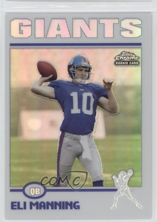 2004 Topps Chrome Refractor Eli Manning #205 1lq2