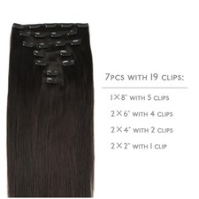 Seamless Clip in Hair Extensions - Real Human Hair