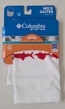 Columbia Omni Shade UPF 50 man white neck gaiter sz S/M L/XL Brand New