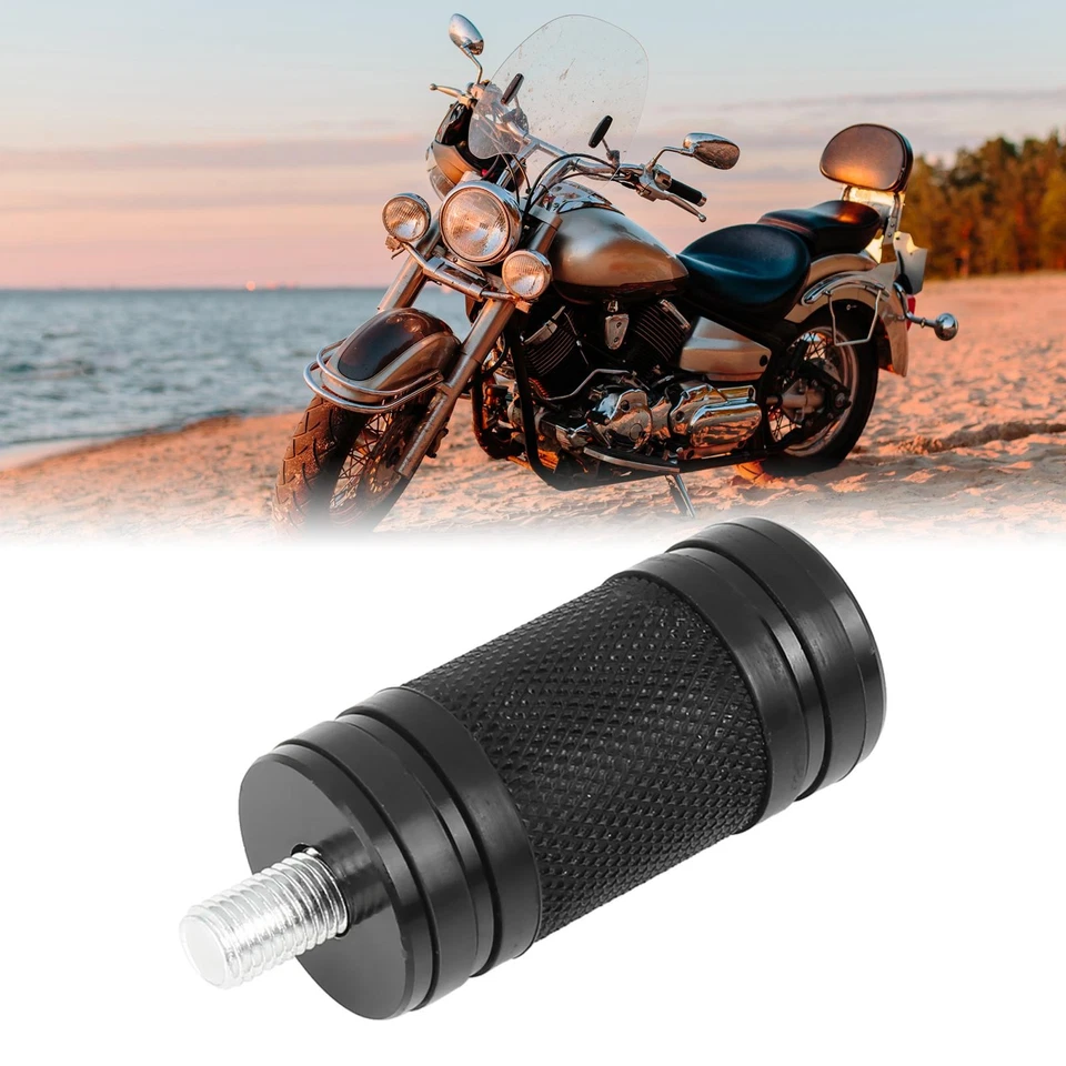 M8 x 1.25 Billet Knurled Burst Motorcycle Shift Peg for Harley Davidson Touring - Image 3 of 4