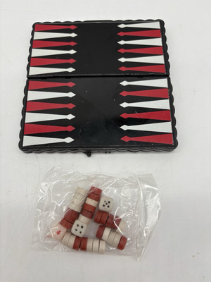 Vintage Cardinal Travel Backgammon Game Miniature Game Pieces Sealed