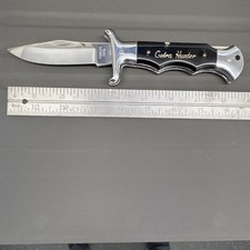 Cobra Hunter Vintage Pocketknife Stainless Steel Clip Point Black Handle - JAPAN