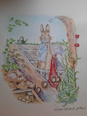 My Take On My Love Of Beatrix Potter And Fluffy Animals Print Copy Of My Art
