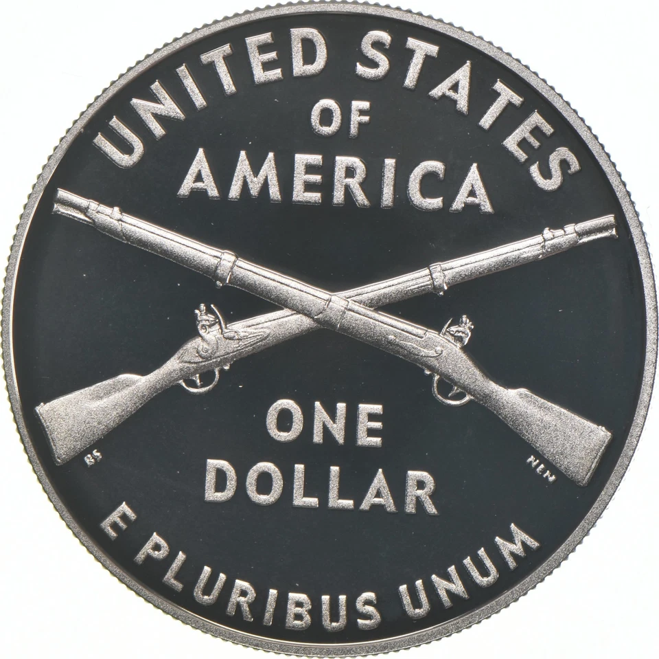 2012-W Proof Infantry Soldier Commemorative Silver Dollar $1 *4205 - Image 2 of 3