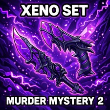 Murder Mystery 2 MM2 Xeno Set In Oggetto Di Gioco - Molto Raro Ora!