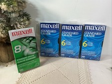 Maxell Standard Grade Video Cassette VHS Tapes NEW/ SEALED Lot Of 4