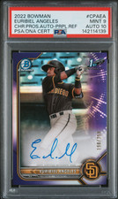 Euribiel Angeles - 2022 Bowman Chrome Prospects #BCP-32 Purple Refractor /250
