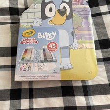 Crayola Bluey Color Sticker Kit 26 Washable Markers 20 Pages