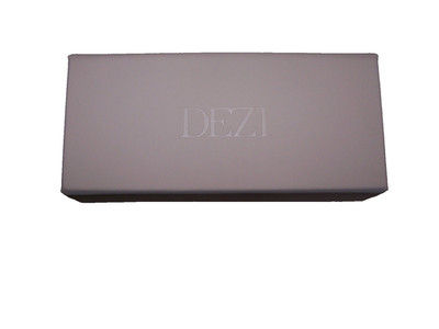 DEZI SUNGLASSES CASE, LT GRAY  Rectangular HARD CASE/POUCH EYEWEAR HOLDER LUXURY