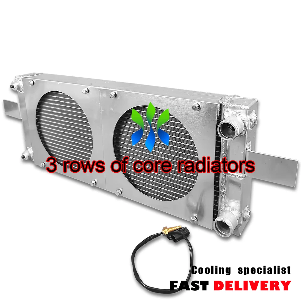 Universal Pocket Tucked Aluminum Radiator For Honda Civic CRX - RH249525 3 Rows - Image 3 of 4