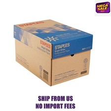 Staples Multipurpose Paper, 8.5" x 11", 22 lbs., Bright White, 500 Sheets/Ream,