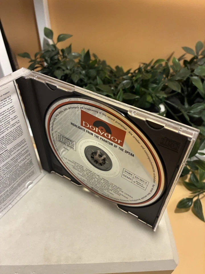 The Phantom of the Opera CD 1987 Highlights – Original Cast Andrew Lloyd Webber Foto 2 de 4