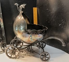 c. 1877&ndash;1882 Rogers Smith & Co. Victorian Figural Squirrel SP Centerpiece