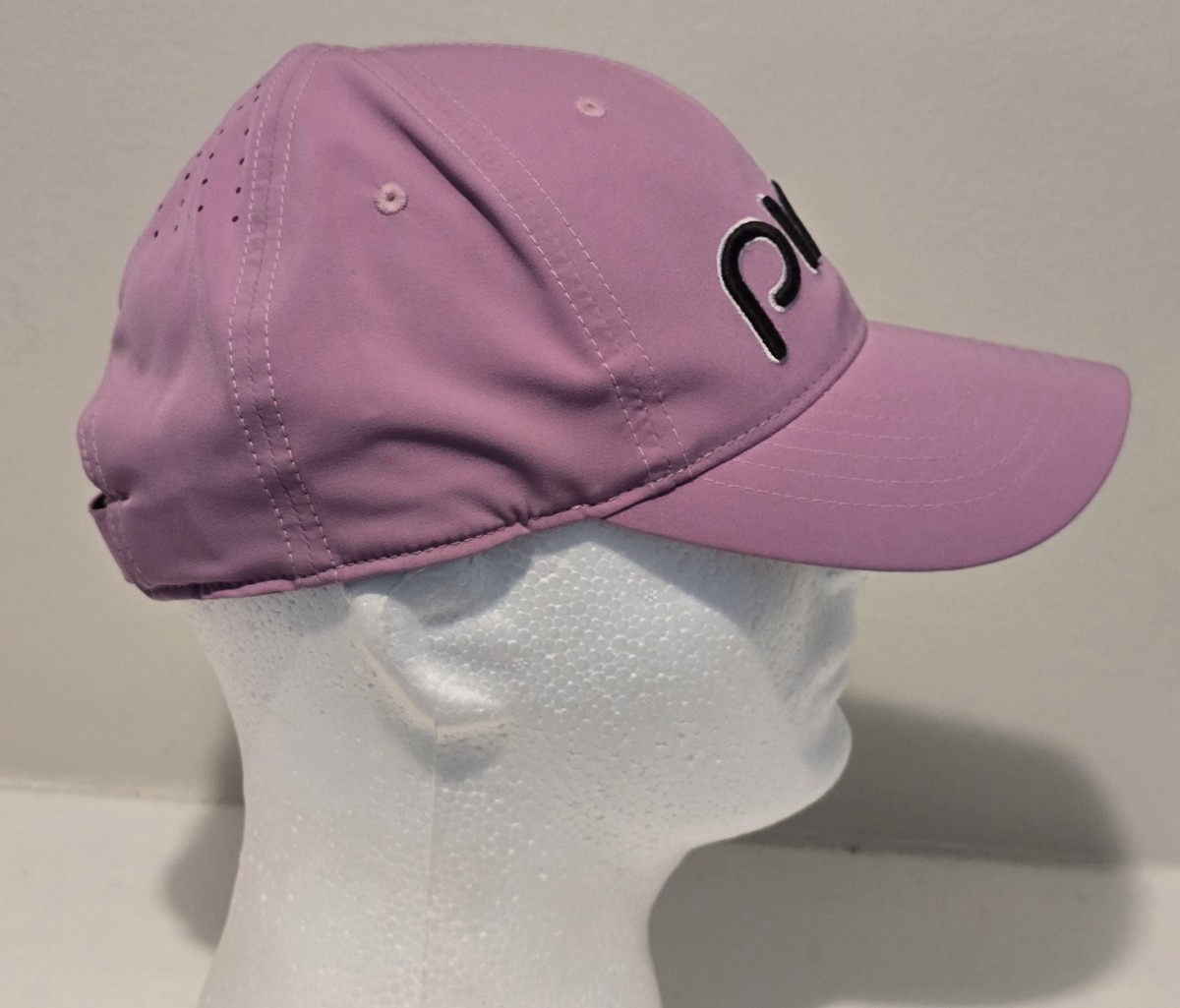 Ping Golf Ladies 110 Flex Fit Adjustable Hat Ping Women 110 Golf Hat Adjustable Hook Loop Closure Black w  main image 3