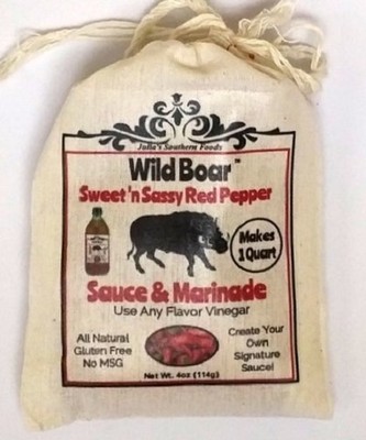 Julia's Pantry Wild Boar Sassy Sauce and Marinade Mix - Makes 1qt. of BBQ Sauce
