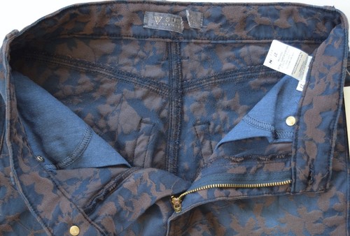 GUESS Women’s 1981 Marylin 3-Zip Floral Jacquard Jeans – Blue / 27 - Picture 8 of 8