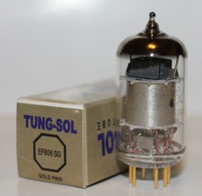One Single Tung-Sol EF806SG Gold Pin tube, EF86 type, Brand NEW