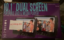 Proscan Elite PEDVD1082 10.1" Dual Screen Portable DVD  Media Player lc00014-23