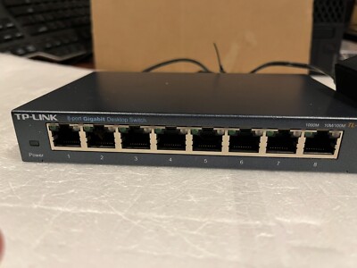 TP-Link 8 Port Gigabit Desktop Switch, Model TL-SG108