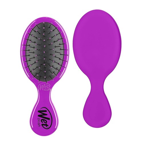 NEU Original Nassbürste Mini Entwirren Reise Haarbürste - 4er Pack - Lila - Bild 2 von 5