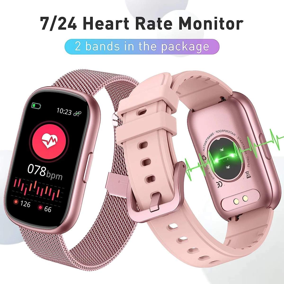 Slim SMART WATCH Android iPhone Heart Activity Tracker Pedometer