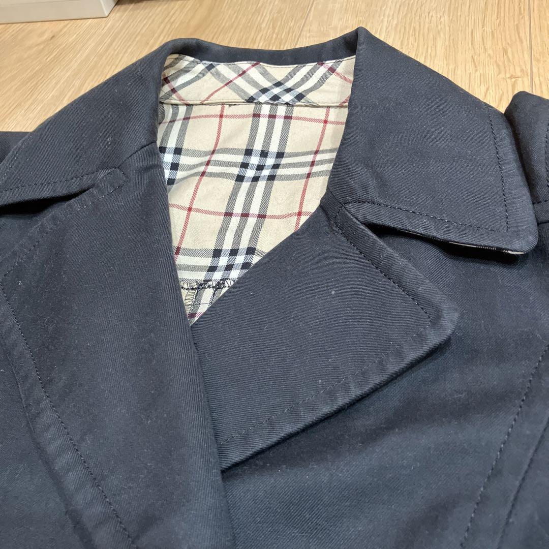 Burberry London Blue Label Pea Coat Long Sleeves Cotton Size 38 For Women thumbnail 2