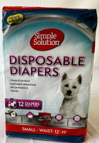 Pañales desechables Simple Solution - pequeños - 12 unidades - (cintura 12"-19")