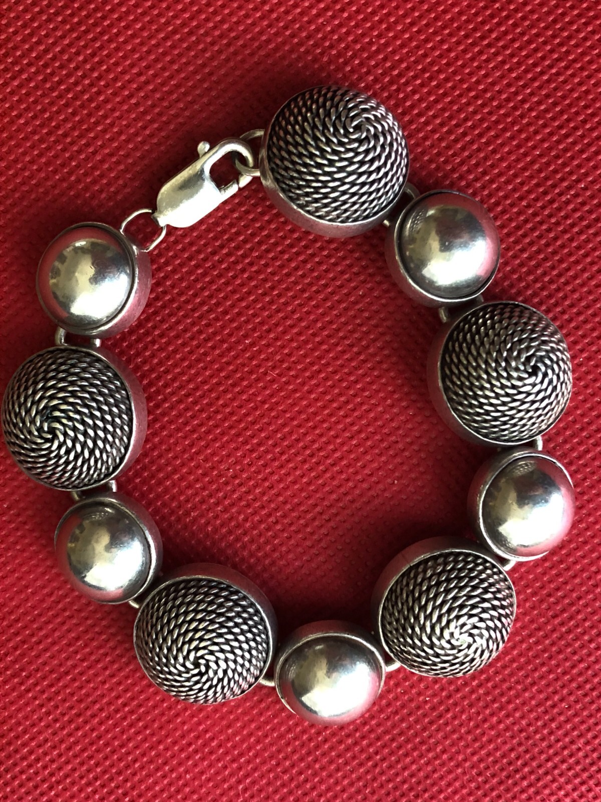 Solid Space Age Byzantine Chain Sterling Silver S… - image 16