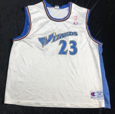 Vintage Washington Wizards 23 Jordan Champion NBA Basketball Jersey Size 44