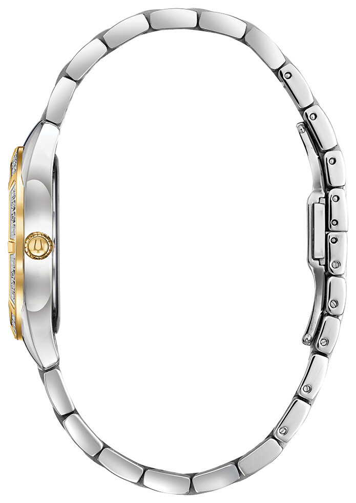 Bulova Sutton Two-Tone Diamond Watch MOP Dial Model 98R263 Bulova 98R263 SUTTON Diamond Lustrous Mother-of-Pearl Dial  main image 4