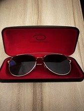 O by Oscar De La Renta 771 Gold Metal  Tortoise Oversized Aviator Sunglasses