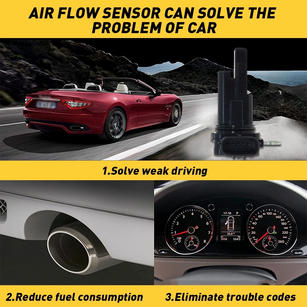 Mass Air Flow (MAF) Sensor - Replacement For 2007-2017 Toyota Camry, Corolla, RAV4 & Many Lexus Models - View #3